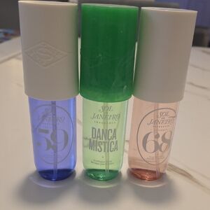 Sol de Janeiro Fragrance Set in Blue, Green, and Pink